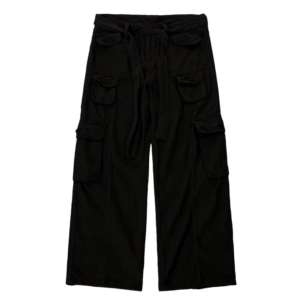 Mujer Pockets Baggy Pants For Men
