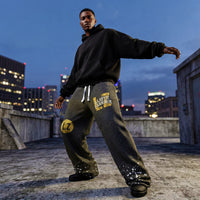 LZ Fashion Faded Oversized Pant