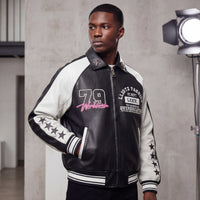 79 PED Varsity Leather Jacket