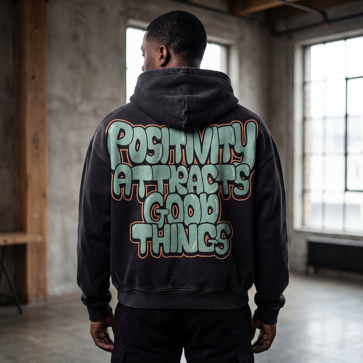 POSITIVITY ATTRACTS GOOD THINGS - Hoodie